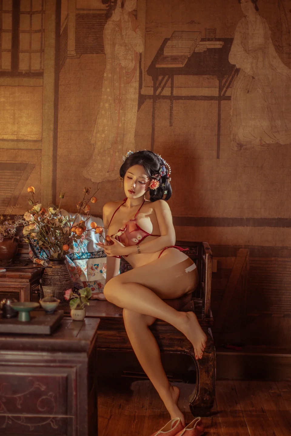 钛合金TiTi - 胭脂扣 [108P,2V-1.07GB] tg@simisebaisi 【丝足阁】056.webp